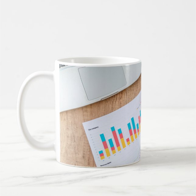 Chart graph finance financial data coffee mug (Left)