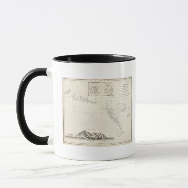 Chart of the Discoveries to the North of Japan Mug (Left)