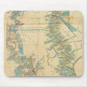 Chart of The Lower Mississippi River Mouse Pad