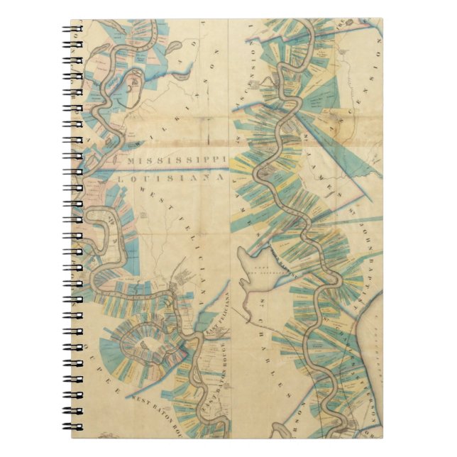 Chart of The Lower Mississippi River Notebook (Front)