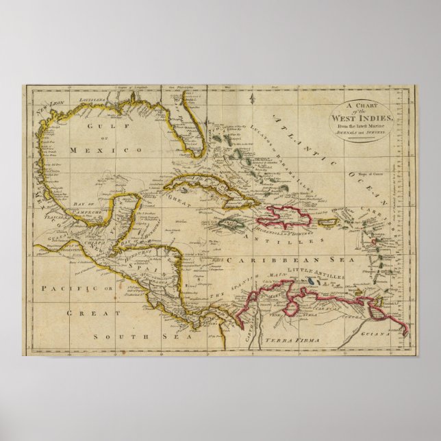 Chart of the West Indies 2 (Front)