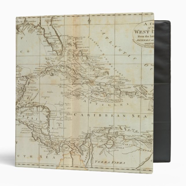Chart of the West Indies Binder (Front/Inside)