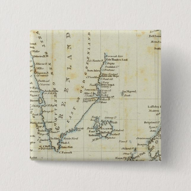 Chart, Polar Seas 2 Inch Square Button (Front)
