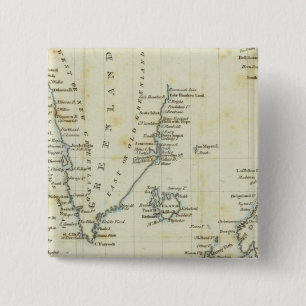 Chart, Polar Seas 2 Inch Square Button