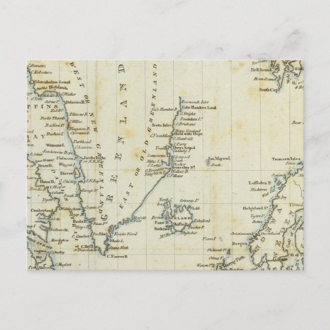 Chart, Polar Seas Postcard (Front)