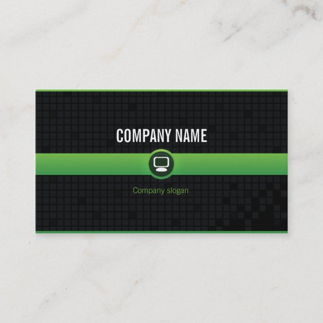 Chart visits - Professional agricultural data Business Card (Front)