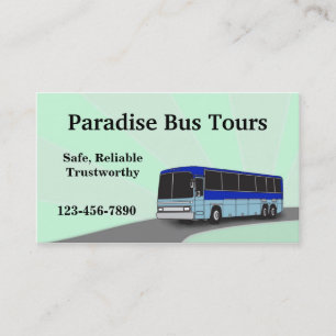 Charter Bus Business Card