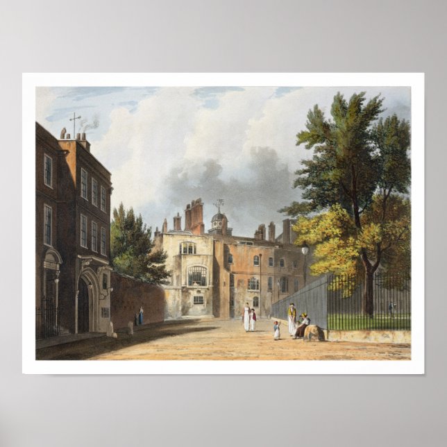 Charter House from the Square, from 'History of Ch Poster (Front)