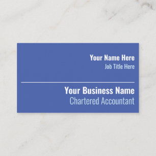 Chartered Accountant Business Card