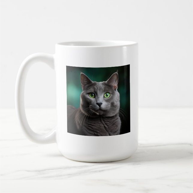Chartreaux Breed Of Cat Coffee Mug (Left)