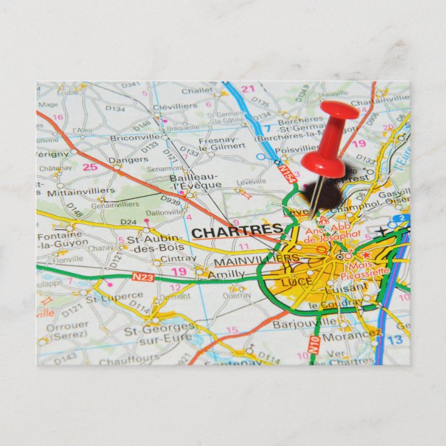 Chartres, France Postcard (Front)