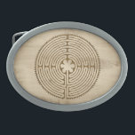 Chartres Labyrinth antique style   your ideas Belt Buckle<br><div class="desc">Spiritual Symbol Design by EDDA Fröhlich / EDDArt | Labyrinth is a system of lines or paths, which makes numerous changes of direction or pacing a runner-up of the pattern to a puzzle. Labyrinth has only one way to the centre, while several mazes.. | For other designs & products feel...</div>