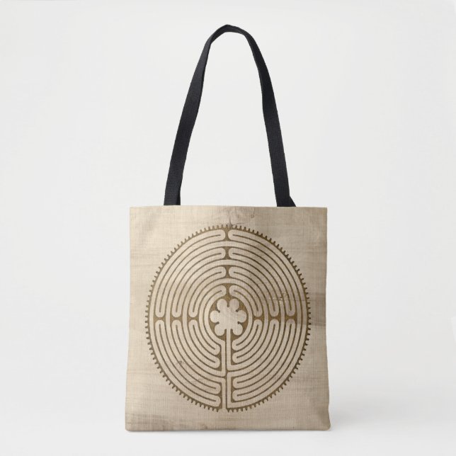Chartres Labyrinth antique style + your ideas Tote Bag (Front)