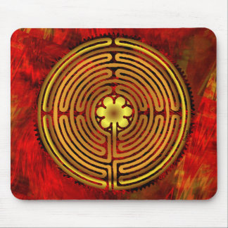 Chartres Labyrinth Fire Mousepad
