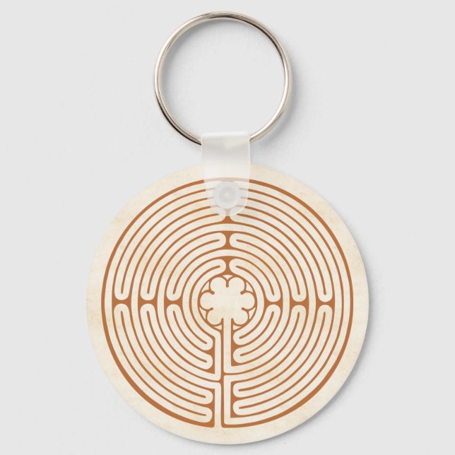 Chartres Labyrinth Keychain (Front)