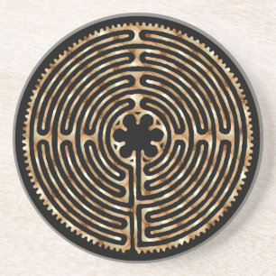 Chartres Labyrinth Pearl Coaster
