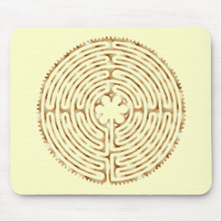 Chartres Labyrinth Pearl Mousepad