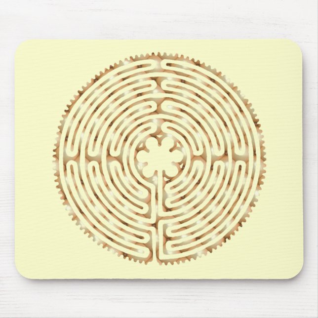 Chartres Labyrinth Pearl Mousepad (Front)