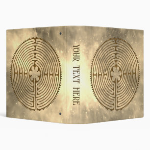 Chartres Labyrinth - Spiritual Symbol Antique 1 Binder