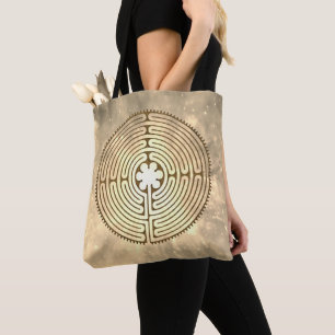 Chartres Labyrinth - Spiritual Symbol Antique 1 Tote Bag