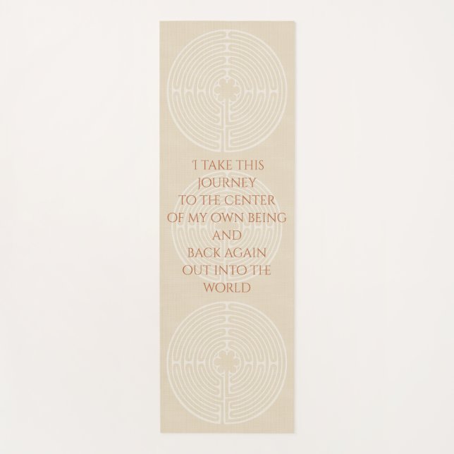 Chartres Labyrinth Yoga Mat (Front)
