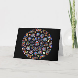 Chartres Rose Window Holiday Card