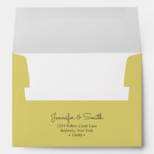 Chartreuse A7 Envelope minimalist &  inviting tone