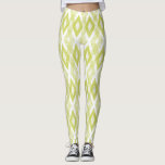 Chartreuse and White Grunge Harlequin Pattern Leggings<br><div class="desc">Stylish,  rustic and unique leggings featuring chartreuse and white grunge harlequin pattern. Othe colours are available.</div>