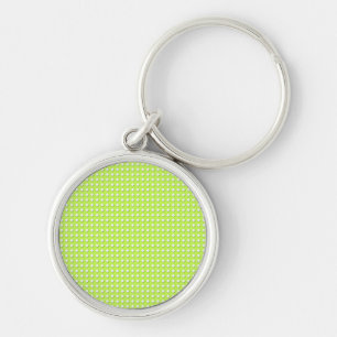 Chartreuse Bright Lime Green Pattern - Diamonds Keychain