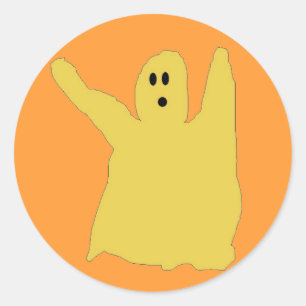 Chartreuse ghostie stickers