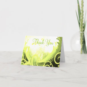 Chartreuse Green Calla Lily Merci Cartes