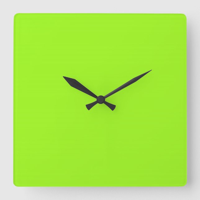 Chartreuse  Green Clock (Front)
