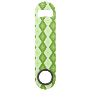 Chartreuse green diamond pattern bar key