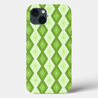 Chartreuse green diamond pattern Case-Mate iPhone