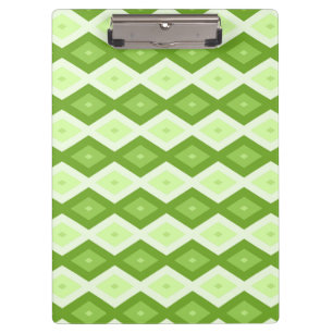 Chartreuse green diamond pattern clipboard