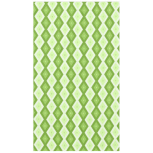 Chartreuse green diamond pattern tablecloth