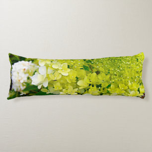 Chartreuse Green, Limelight Hydrangea, Body Pillow
