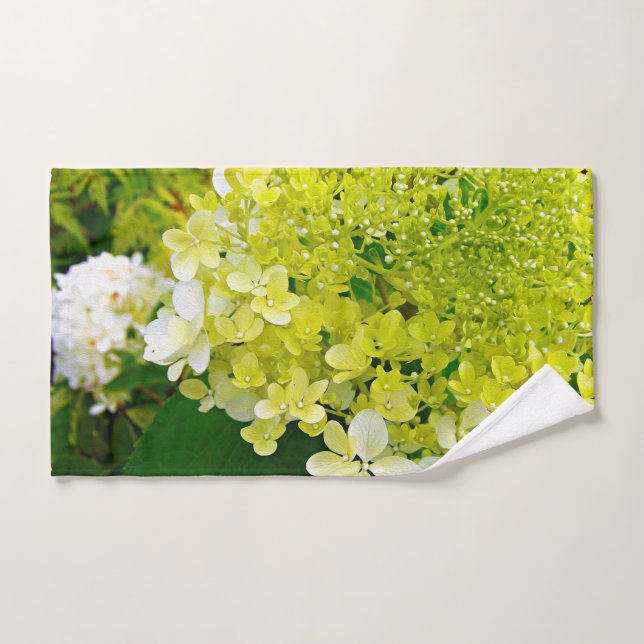 Chartreuse Green, Limelight Hydrangea, Hand Towel (Hand Towel)