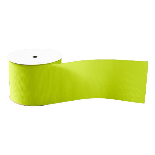 Chartreuse Green Solid Colour  Grosgrain Ribbon (Spool)