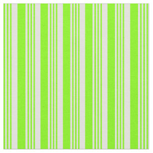 Chartreuse & Light Cyan Coloured Stripes Fabric