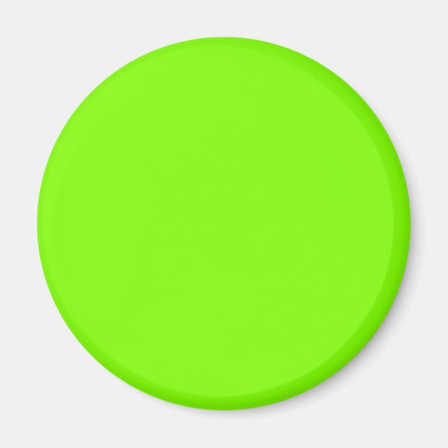 Chartreuse (Neon Green) 7FFF00 Colour - Name Optio Magnet (Front)