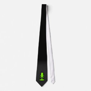 Chartreuse, Neon Green Microphone Tie
