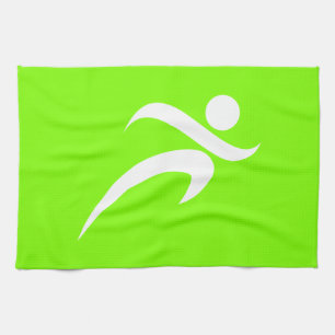 Chartreuse, Neon Green Running Kitchen Towel