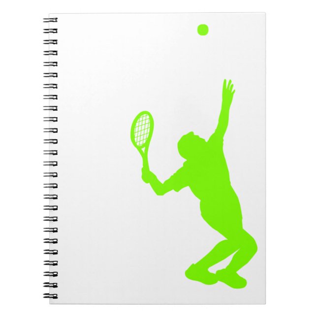 Chartreuse, Neon Green Tennis Notebook (Front)