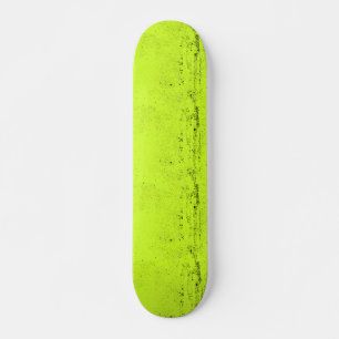 Chartreuse textured unique skateboard