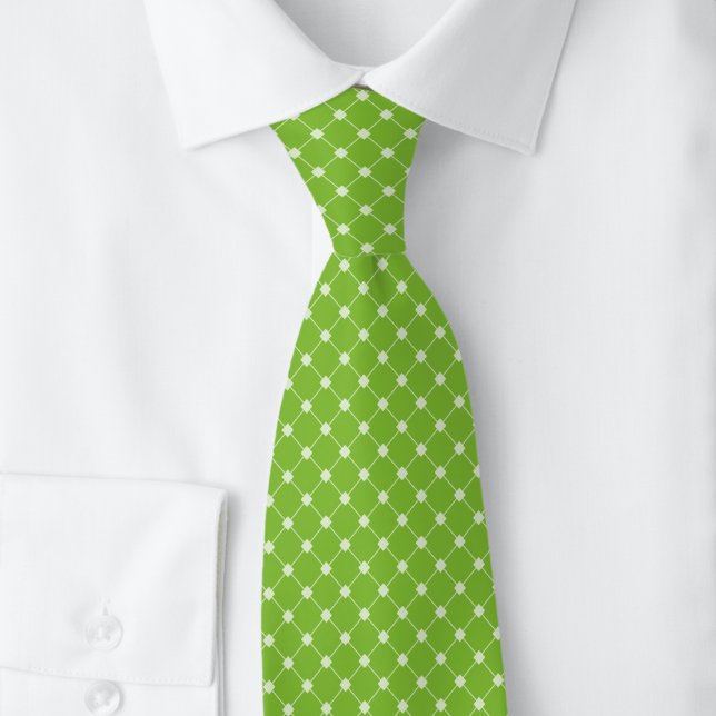 Chartreuse Trellis Tie (Creator Uploaded)