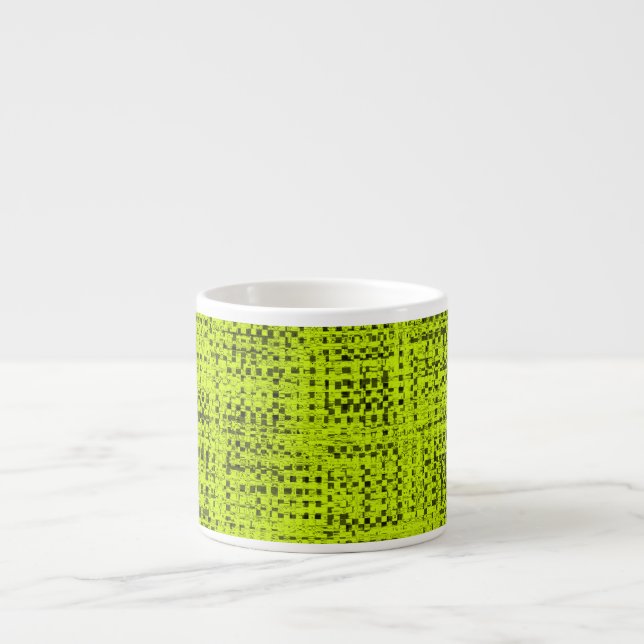 Chartreuse Tweed  Espresso Cup (Front)