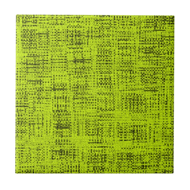 Chartreuse Tweed Tile (Front)