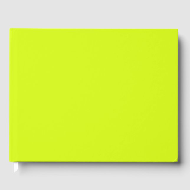Chartreuse Yellow Guest Book (Front)