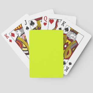  Chartreuse Yellow  Playing Cards
